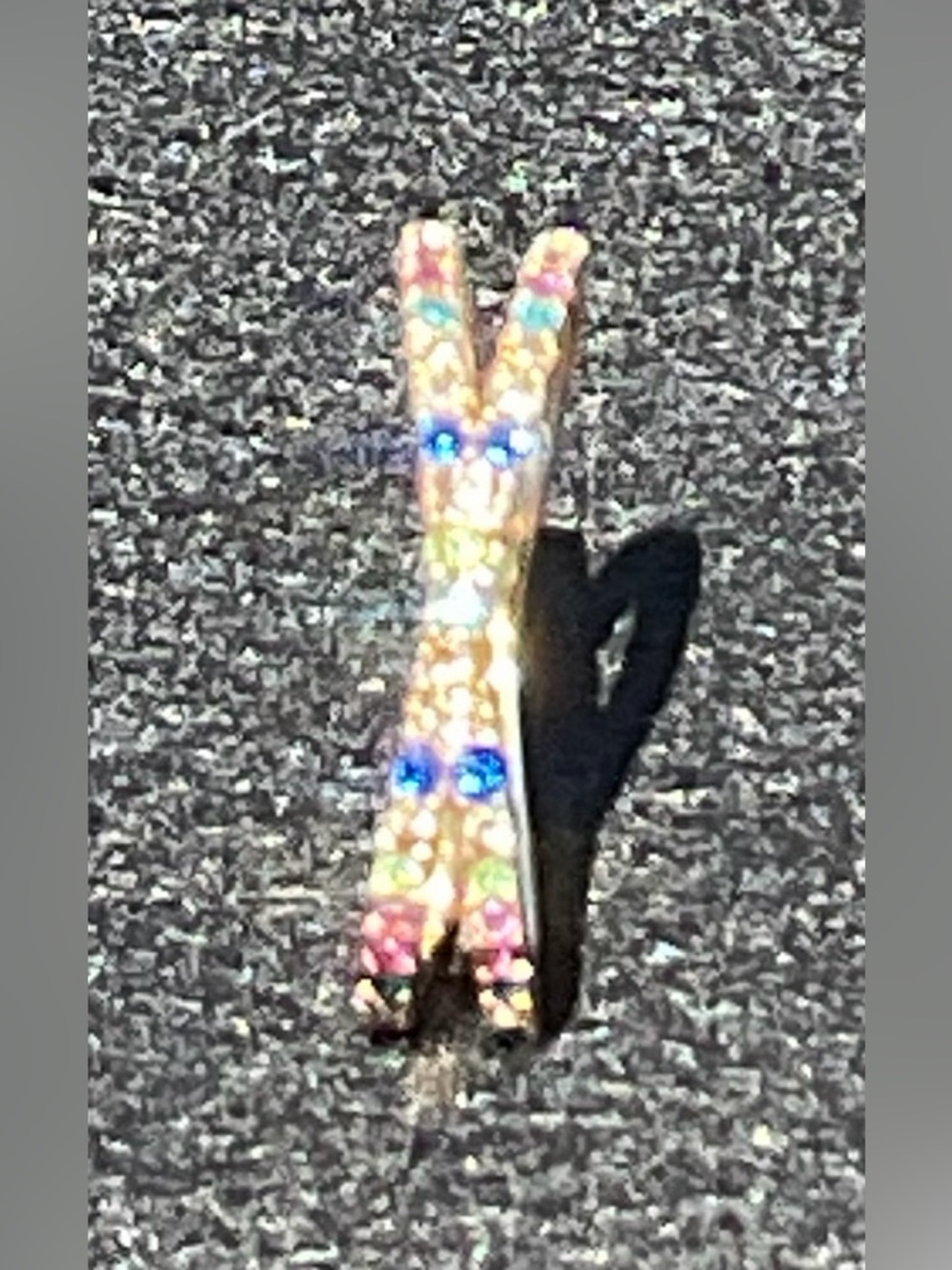 BaubleBar Maria Lola Style Rainbow Pavé Crystal Wrap Ring Gold Luxe Elegant Rare - Picture 2 of 9